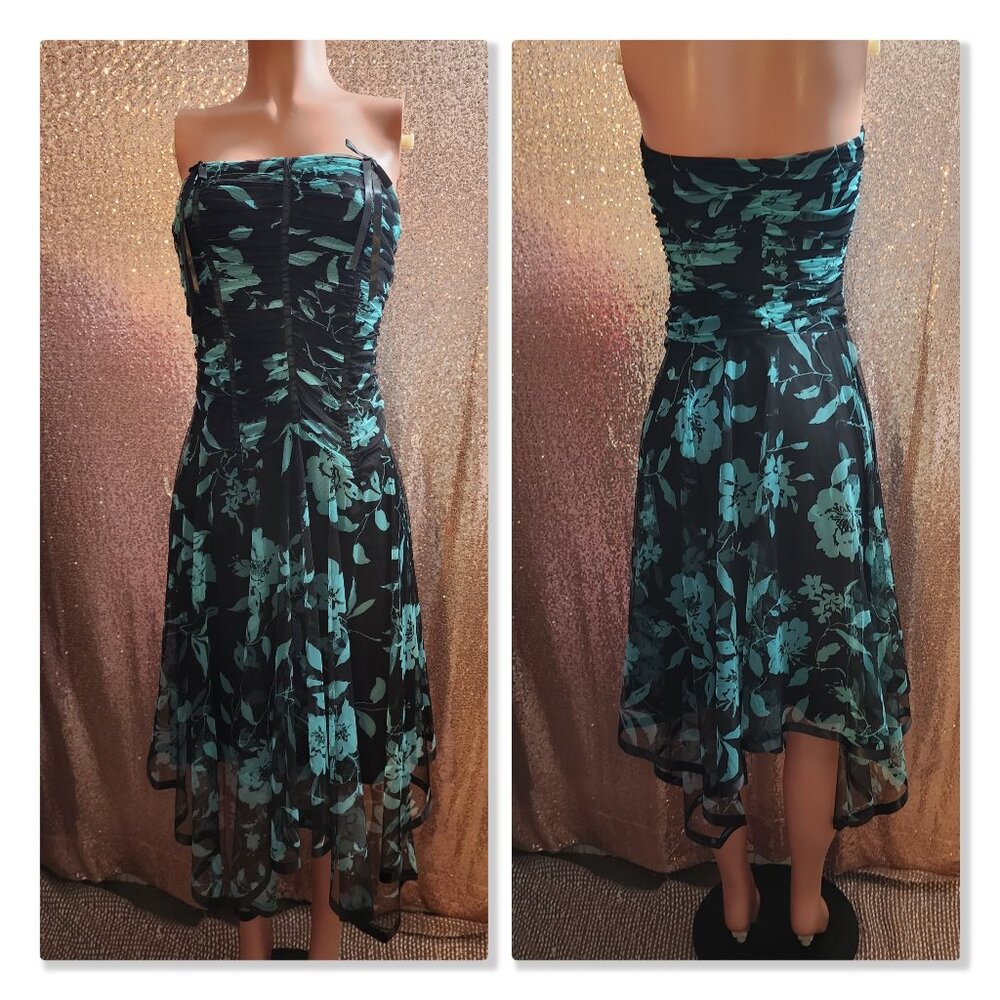 Floral Strapless Dress